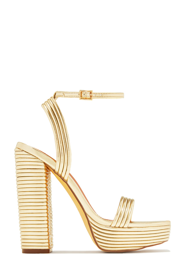 Load image into Gallery viewer, Jazzlyn Platform Block Heels - Nude
