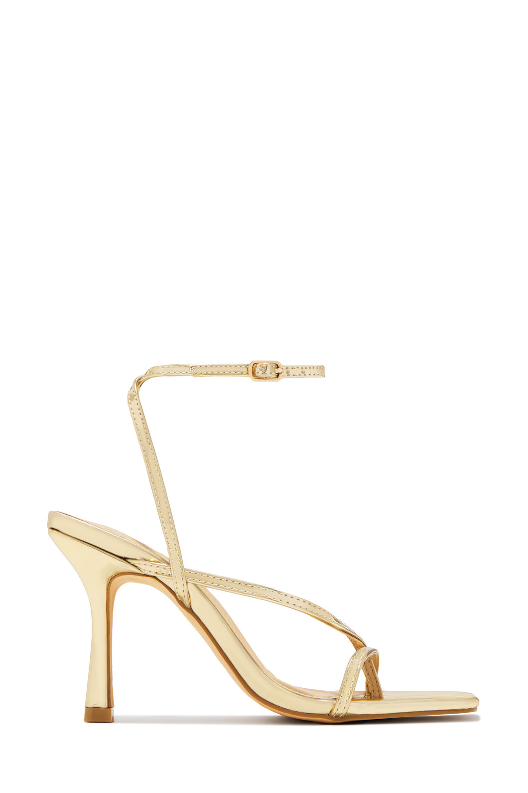 Eren Ankle Strap Heels - Gold