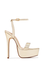 Load image into Gallery viewer, Your Temptation Platform High Heels - Gold
