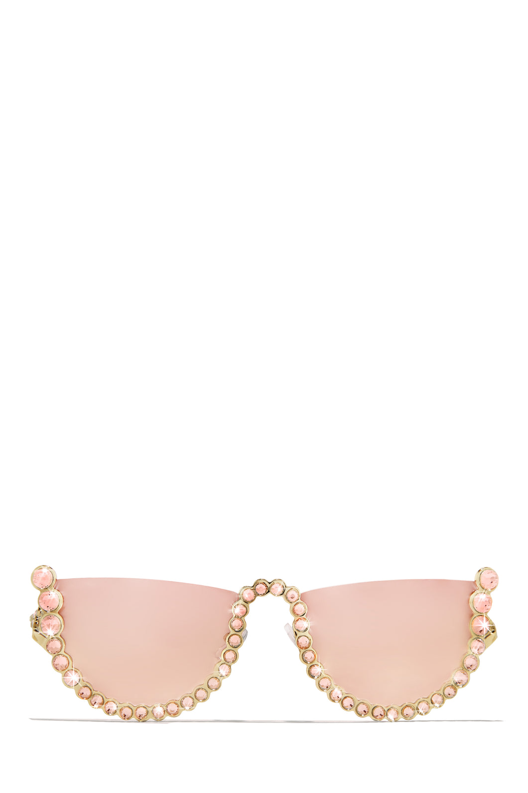 Miss Lola  Hot Attitude Pink Embellished Sunglasses – MISS LOLA