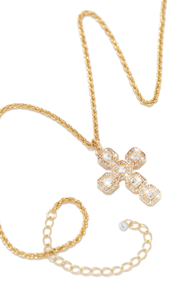 Load image into Gallery viewer, Embellished Cross Necklace
