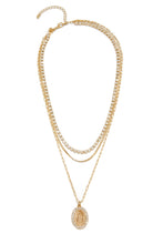Load image into Gallery viewer, Mary Embellished Pendant Necklace - Gold
