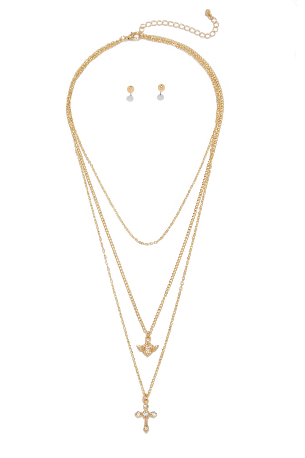 Feeling Blessed Layered Necklace - Gold