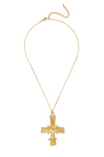 Load image into Gallery viewer, Hannah 18k Gold Plated Cross Necklace - Gold
