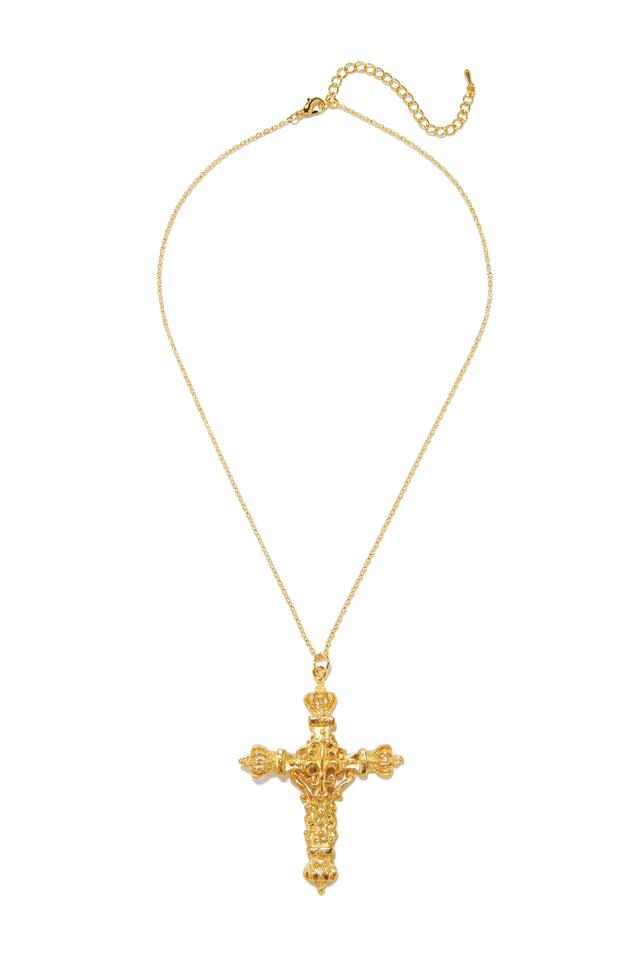 Load image into Gallery viewer, 18K Cross Pendant Necklace
