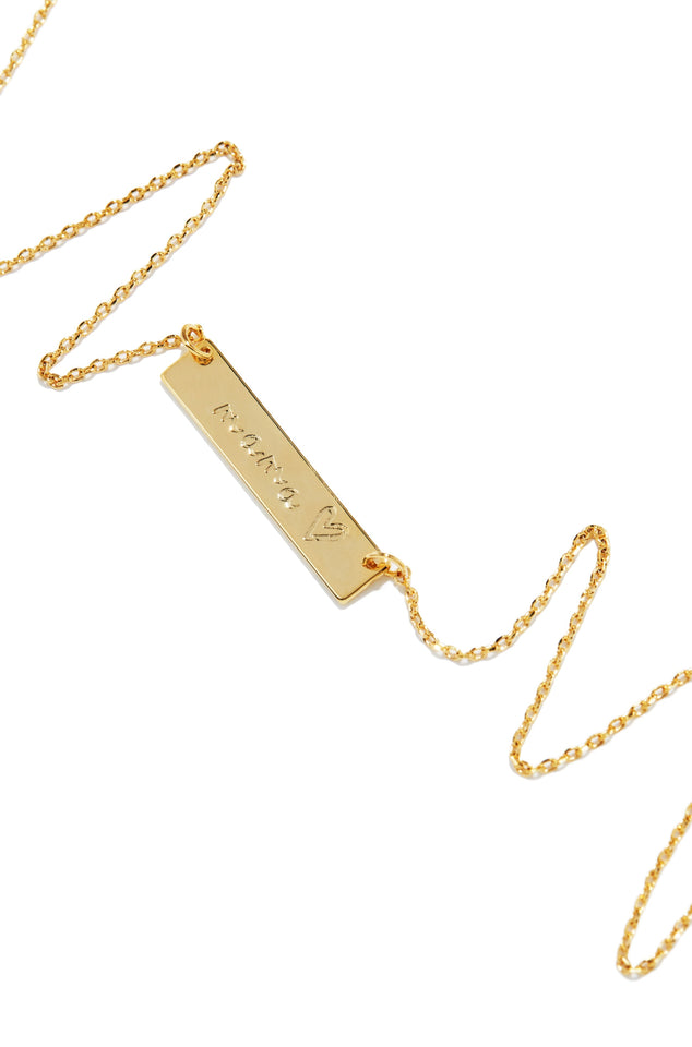 Load image into Gallery viewer, Embossed Bar Necklace with MAMA Script
