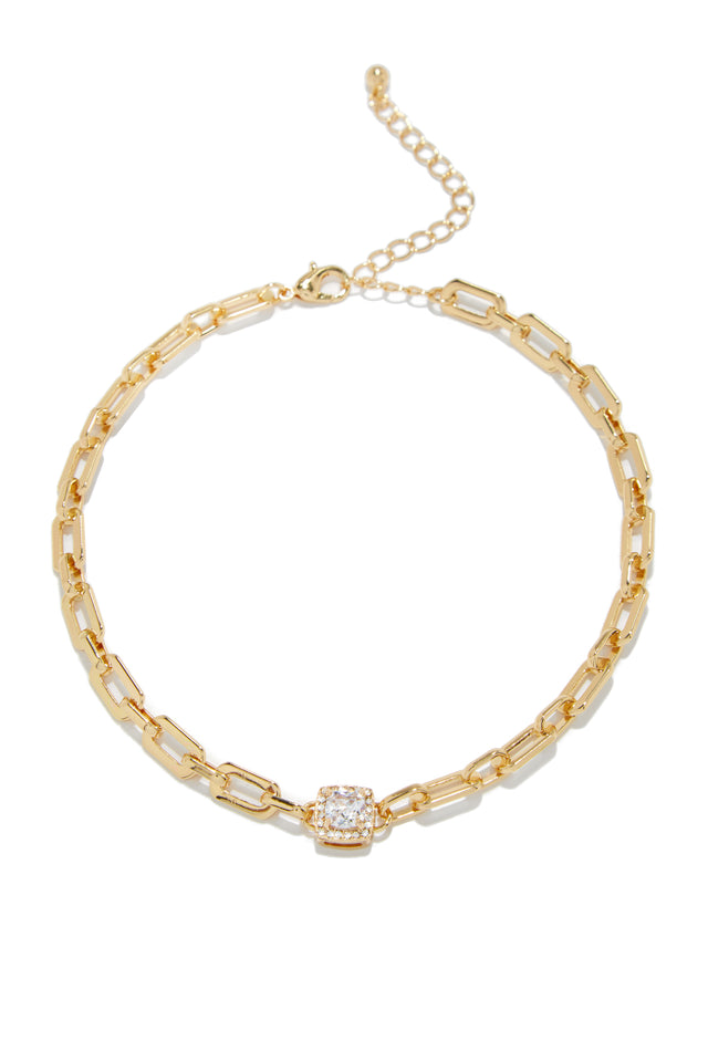 Load image into Gallery viewer, Chain Gold Tone Necklace
