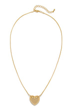 Load image into Gallery viewer, Gold Puff Heart Necklace
