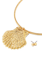 Load image into Gallery viewer, Rosella Statement Sea Shell Earring Set - Gold
