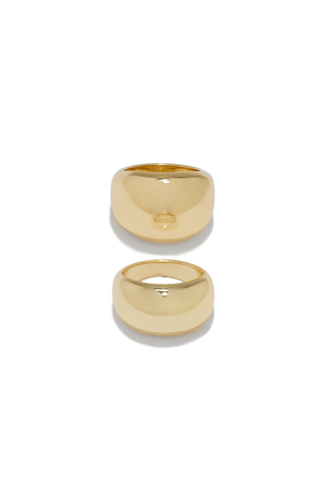 Load image into Gallery viewer, Chunky Gold Ring Set
