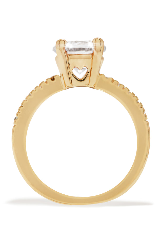 Load image into Gallery viewer, Embellished Gold and Stone Ring
