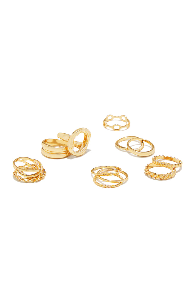 Load image into Gallery viewer, Loretta 12 Piece Ring Set - Gold
