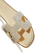Load image into Gallery viewer, Slip On Gold Sandal
