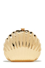 Load image into Gallery viewer, Gold-Tone Sea Shell Clutch Handbag
