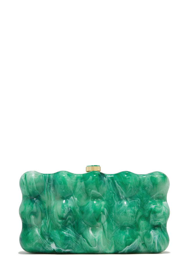 Load image into Gallery viewer, Green Marble Clutch Handbag
