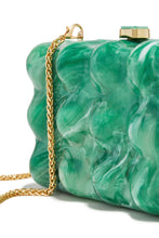 Load image into Gallery viewer, Green Marble Clutch

