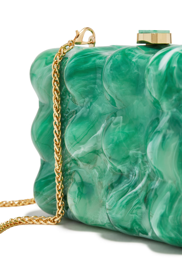 Load image into Gallery viewer, Green Marble Clutch
