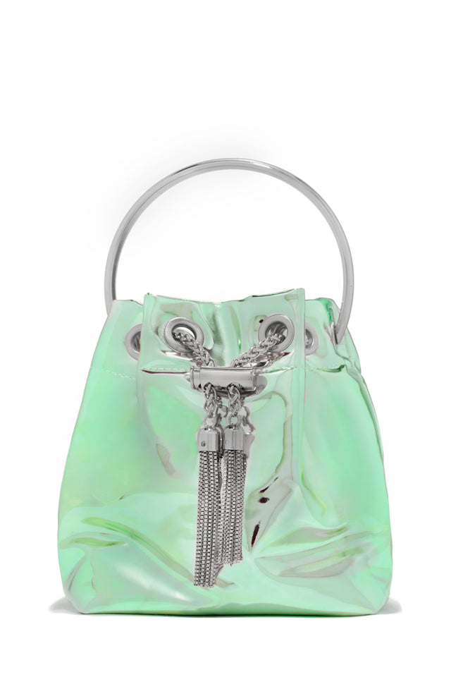 Load image into Gallery viewer, Green Metallic Handbag
