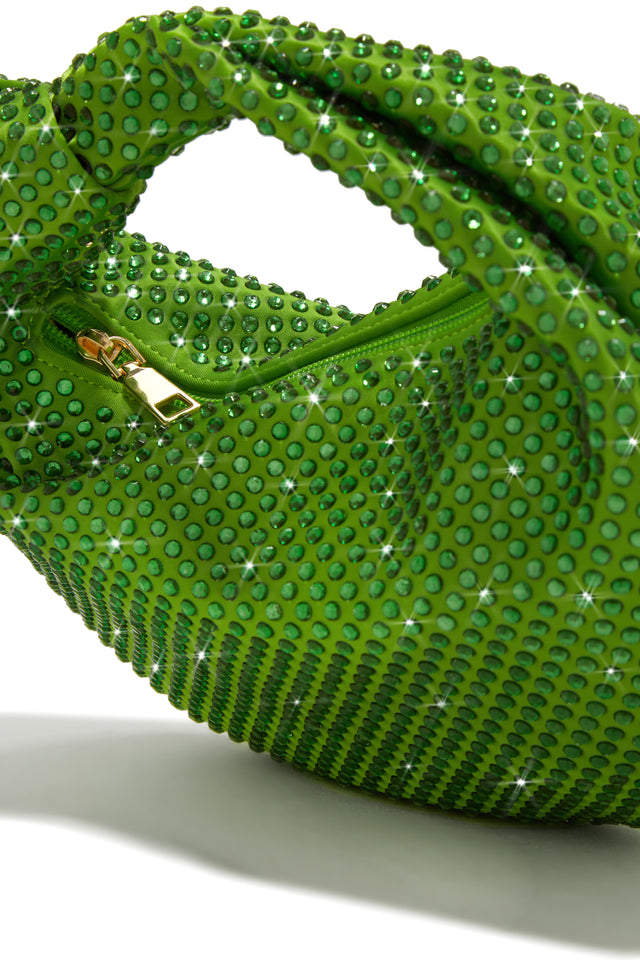Load image into Gallery viewer, Green Embellished Bag
