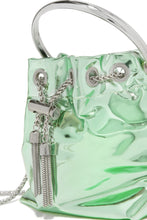 Load image into Gallery viewer, Green Bucket Bag with Metallic Finish
