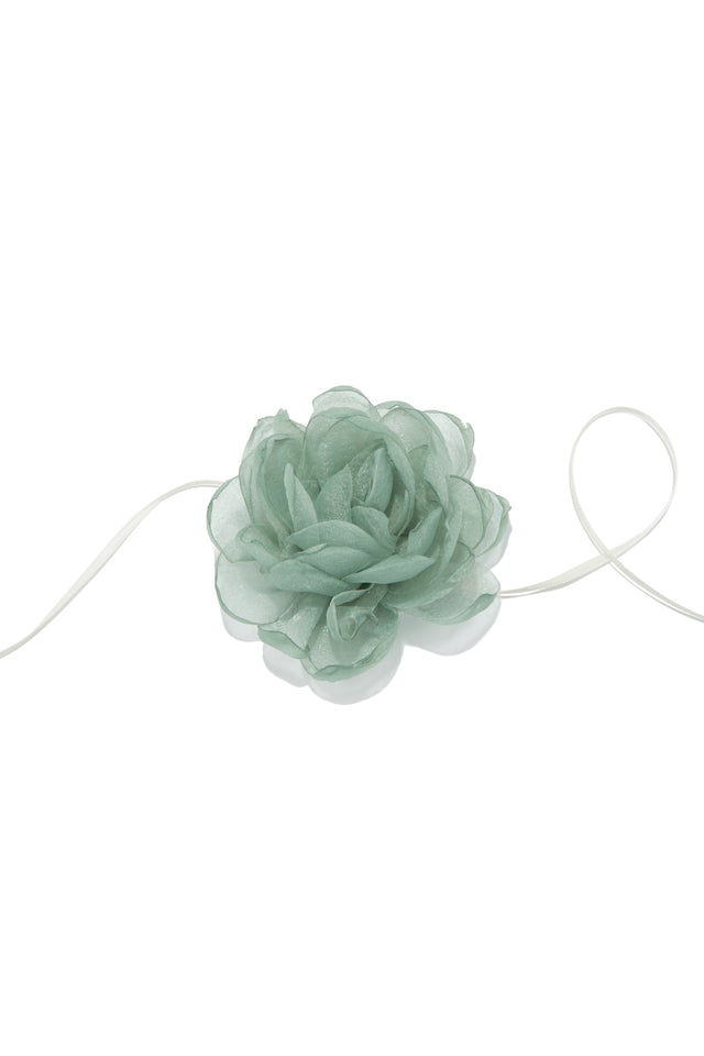 Load image into Gallery viewer, Lania Flower Choker Necklace - Mint
