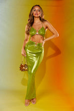 Load image into Gallery viewer, Green Metallic Dress
