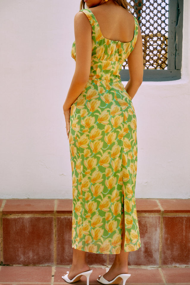 Load image into Gallery viewer, Maxi Green Dress
