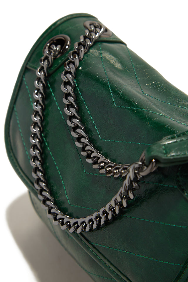 Load image into Gallery viewer, Green Emerald Flap Bag
