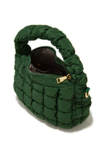 Load image into Gallery viewer, Zipper Closure Quilted Puff Bag
