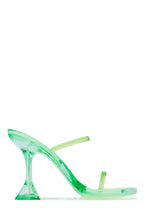 Load image into Gallery viewer, Erianna Jelly High Heel Mules - Green

