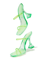 Load image into Gallery viewer, Erianna Jelly High Heel Mules - Green
