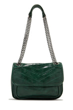 Load image into Gallery viewer, Silver Hardware Green Bag
