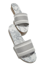 Load image into Gallery viewer, Grey Woven Pattern Sandal
