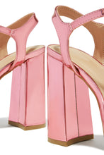 Load image into Gallery viewer, Haley Platform Block Heels - Pink
