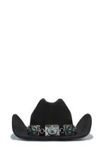 Load image into Gallery viewer, Yelayna Faux Suede Western Hat - Black
