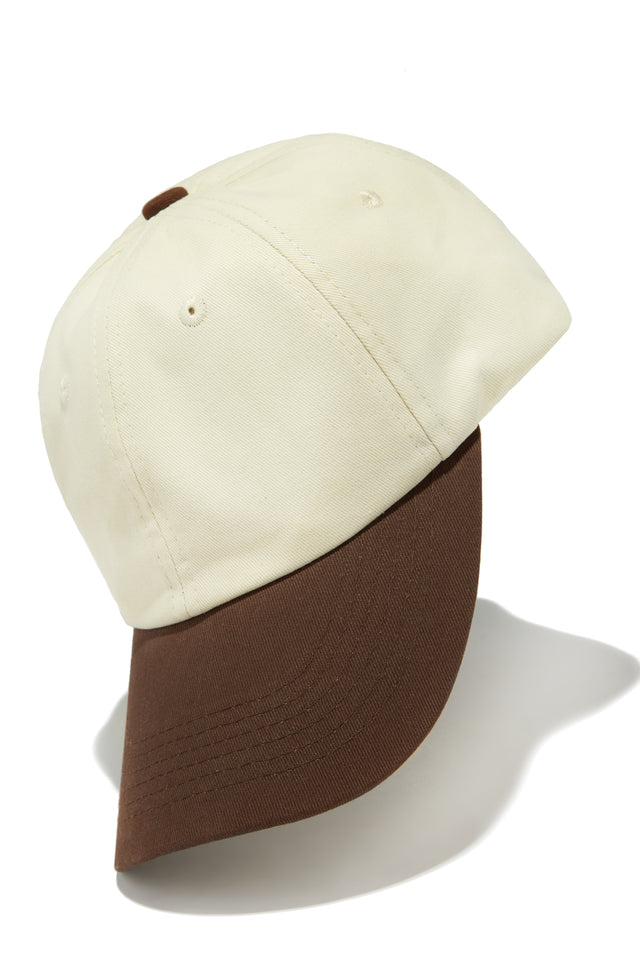 Load image into Gallery viewer, Brown and Ivory Two Tone Hat
