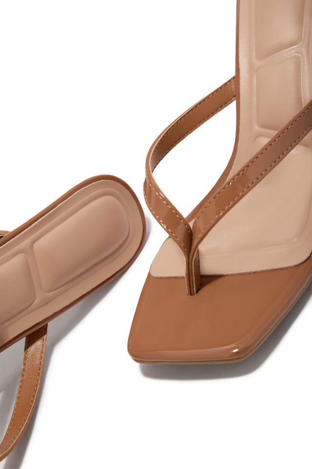 Load image into Gallery viewer, Angelie Mid Heel Mules - Tan
