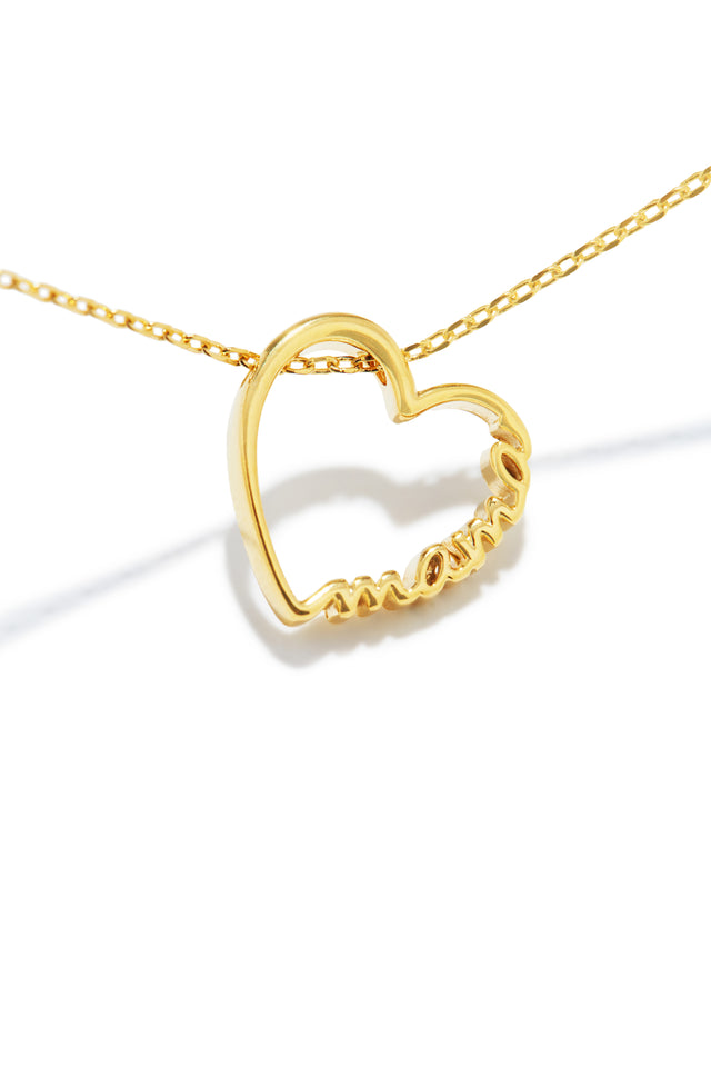 Load image into Gallery viewer, Small Heart MAMA Necklace
