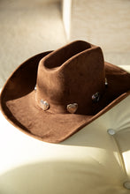 Load image into Gallery viewer, Brown Faux Suede Hat
