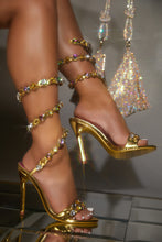Load image into Gallery viewer, Women Wearing Gold Heels
