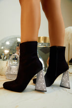 Load image into Gallery viewer, High Priority Embellished Heel Boot - Black
