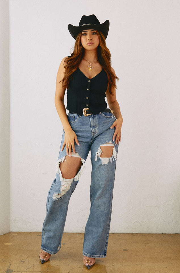 Load image into Gallery viewer, Western Jeans Outfit
