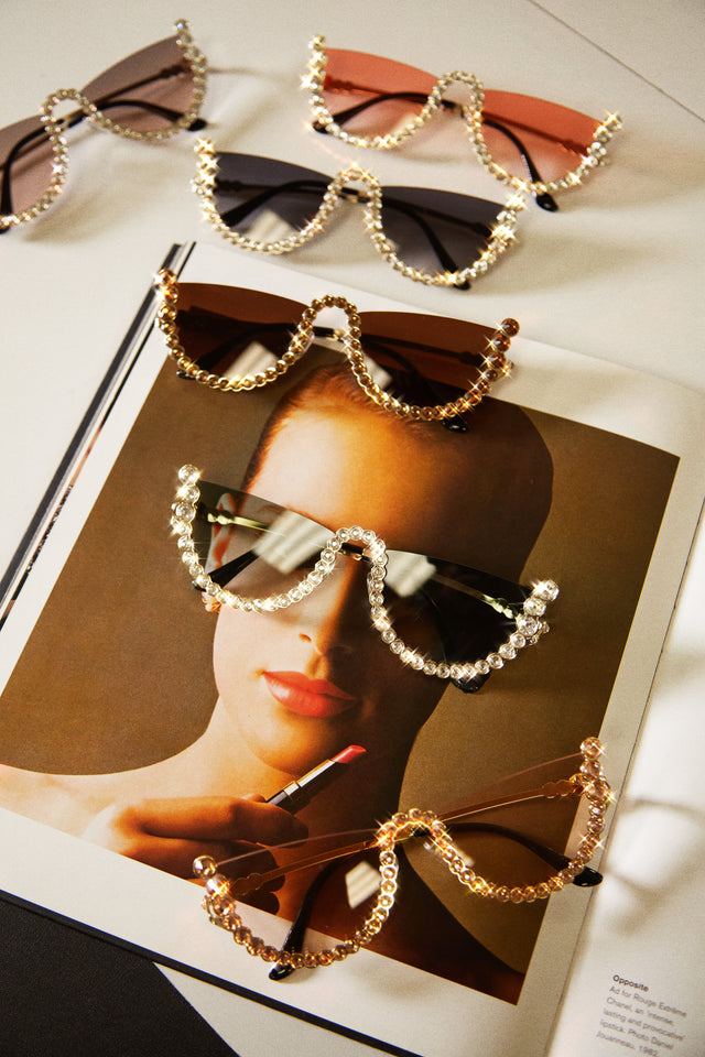 Load image into Gallery viewer, Hot Attitude Embellished Sunglasses - Orange

