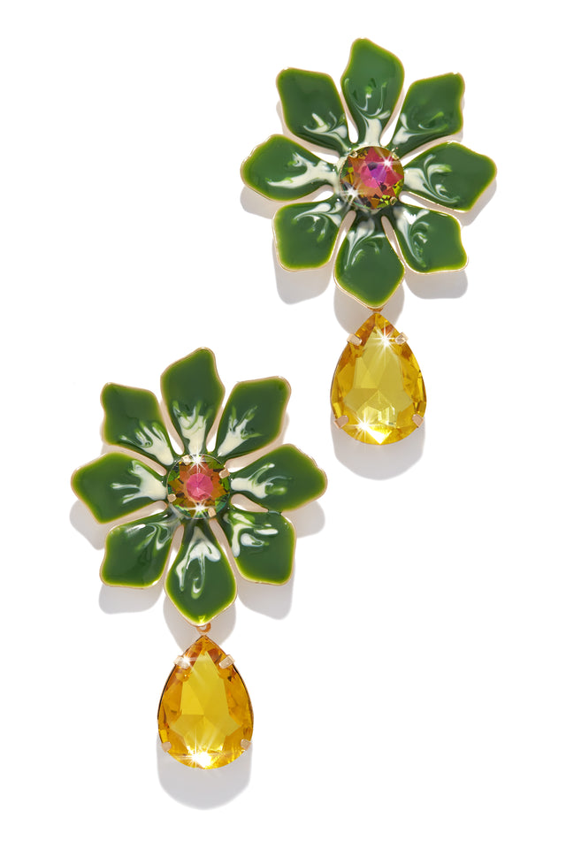 Load image into Gallery viewer, Green Earrings
