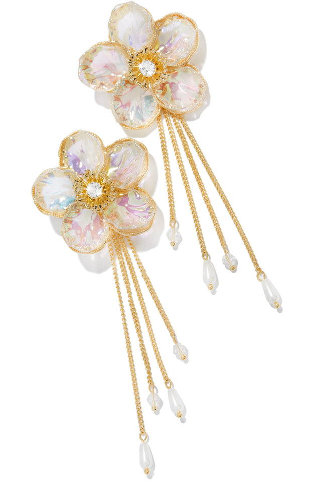 Load image into Gallery viewer, Gold Iridescent Earring
