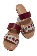 Load image into Gallery viewer, Isabella Slide Sandals - Cherry

