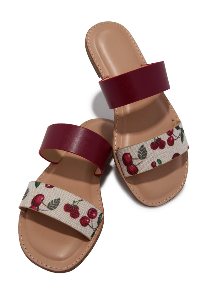 Load image into Gallery viewer, Isabella Slide Sandals - Cherry
