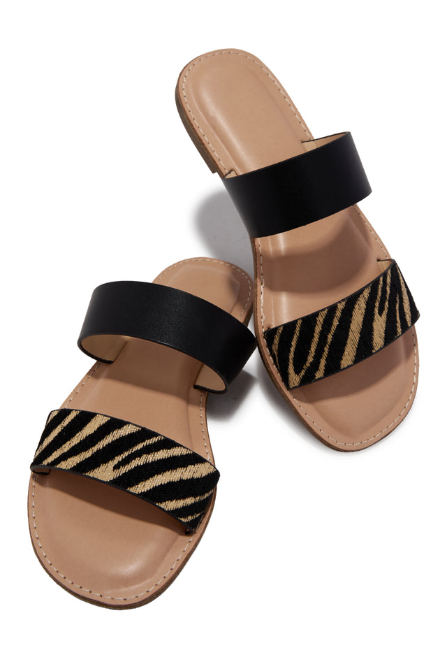 Load image into Gallery viewer, Isabella Slide Sandals - Zebra
