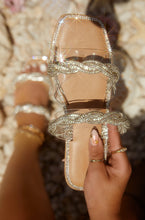 Load image into Gallery viewer, Clear Rhinestone Sandals
