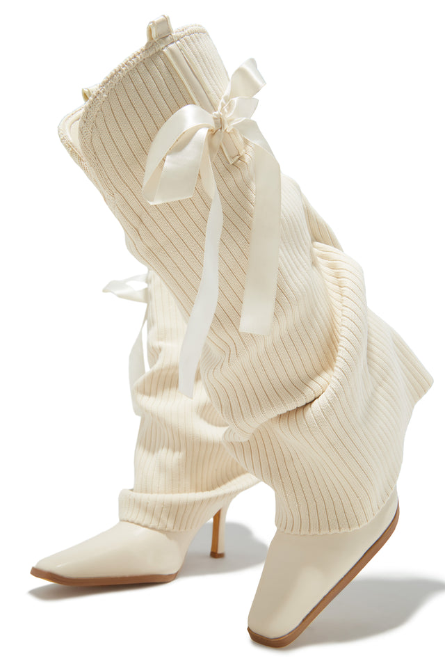Load image into Gallery viewer, Annalee Below The Knee Slouch Boots - Cream

